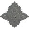 Ekena Millwork Melchor Diamond Ceiling Medallion (Fits Canopies up to 4"), 67 1/4"W x 43 3/8"H x 4"ID x 2"P, Silver CM70X43MLSLS - alternate 4